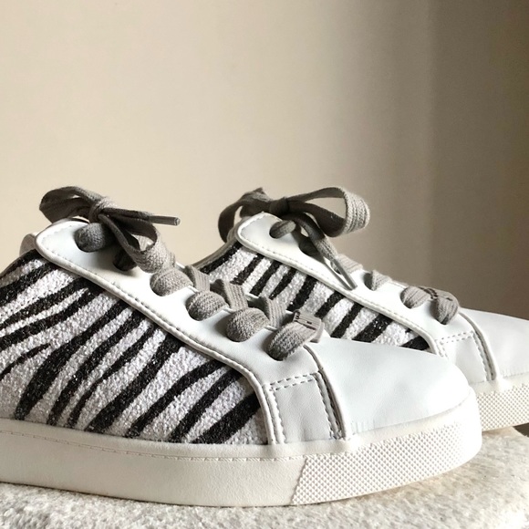 Sam Edelman Circus Devin Zebra Accent Lace Up Sneaker Tennis Shoe size 8 - Picture 15 of 16